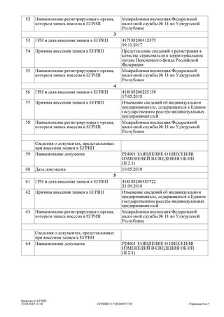 Выписка из ЕГРИП Выписка из ЕГРИП (стр.4) - фото